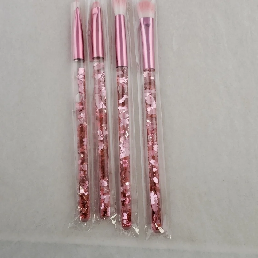 Glamierre Pink Luxe Glitter Eye Brush Set NIB New!